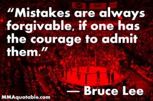 Bruce Lee Quote on Mistakes