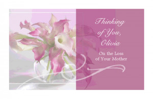 Loss of Mother Encouragement Printable Cards
