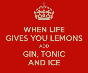 Gin tonic..