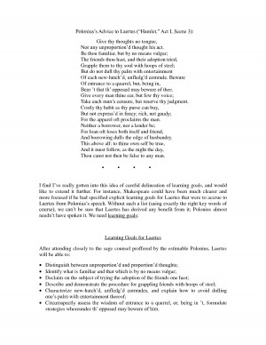 Analysis Of Polonius