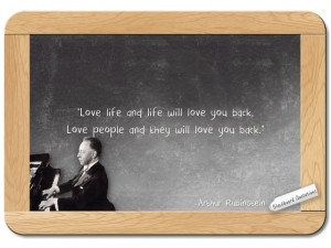 Arthur Rubinstein... on Love