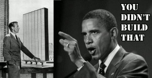 Left: Howard Roark (watch his speech in The Fountainhead )