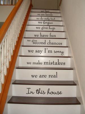 ... house - STAIR CASE Stairway - Art Wall Decals Wall Stickers -decals