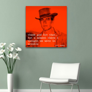 paul newman quote square wall art