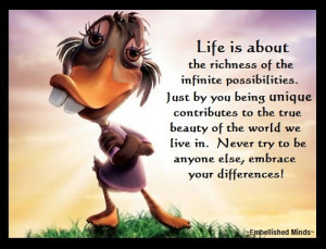 life quotes ugly duckling Life Quotes: The Infinite Possibilities