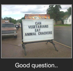 Can vegetarians eat animal crackers