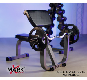 Olympic Weight Bench with Preacher Curl
