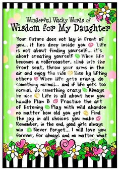 Inspirational Quotes To Your Daughter | Quotes About Daughters Love ...
