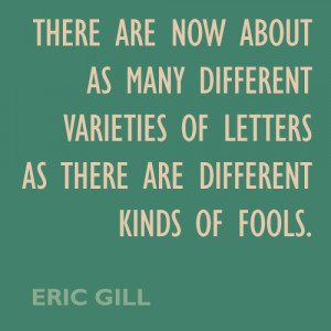 Eric Gill Quote