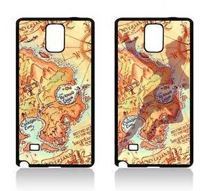 ... -SAMSUNG-GALAXY-NOTE-2-3-4-COVER-CASE-TINKERBELL-MAP-NEVERLAND-QUOTES