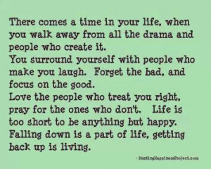 Walk away from drama