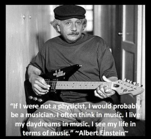 Albert Einstein ~ on music.