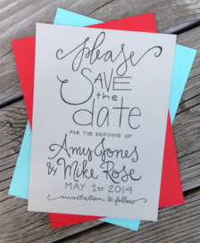 Save the Date Wedding Announcement