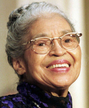 Rosa Parks in June 1999, when she was presented with a Congressional ...