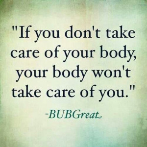 Take care of your body. #health #fitness