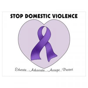 CafePress > Wall Art > Posters > Stop Domestic Violence Poster