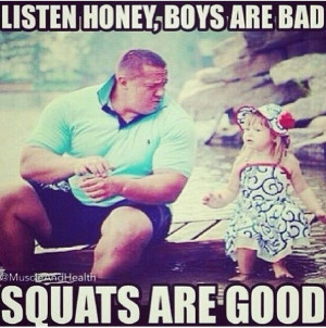 Bodybuilding. Funny quote. Squats.