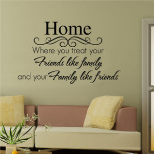 Home » Home Friends Family Quote Decor Art Wall Sticker