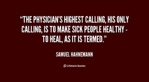 Samuel Hahnemann Quotes