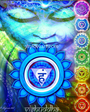 5th chakra is located in the throat and governs higher communication ...