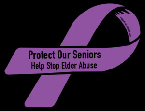 Custom Ribbon: Protect Our Seniors / Help Stop Elder Abuse