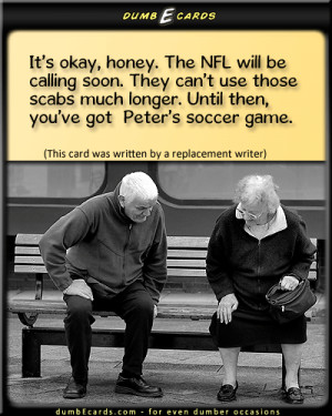 NFL Scabs - nfl, lockout, replacement refs, strike, referees ...