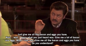 Parks and Celebrations: Ron Swanson and April Ludgate Celebrate ...