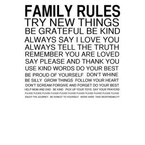 family rules quotes