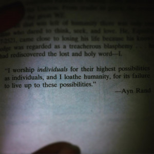 Late night read feat. Ayn Rand #reading #books #anthem #quotes ...