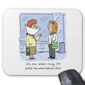 Shoebox Veterinarian Diet Mouse Pad
