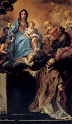 ... Carlo Maratta - The Virgin Appearing to St Philip Neri - WGA14052.jpg