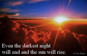 Sun will rise happy quote - picture quote