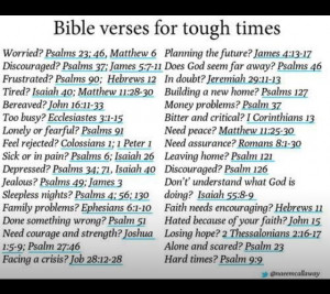 Bible verses for tough times