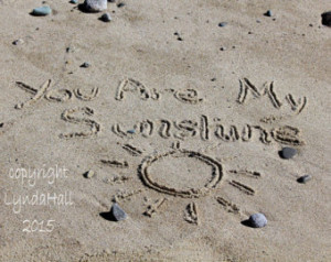 Beach Photography- You Are My Sunshine, Beach Theme Photo Print, beach ...