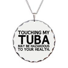 Tuba Hazard Necklace Circle Charm for