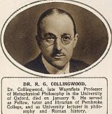 DR R G COLLINGWOODDR ROBIN GEORGE COLLINGWOOD Historian and