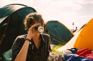 alcohol, boy, camping, can, drinking