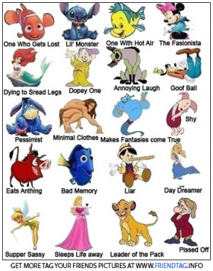 Tag Your Friends as Funny Disney Characters