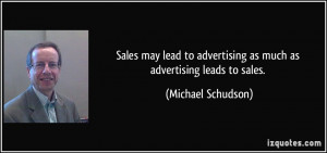 Sales may lead to advertising as much as advertising leads to sales ...