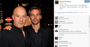 Vin Diesel , who starred alongside Walker in The Fast and the Furious ...