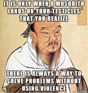 Meme – Solve problems without using violence