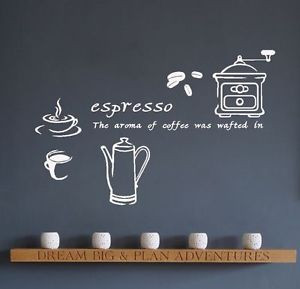 Coffee-quote-sticker-for-coffee-shop-window-kitchen-Wall-fridge-Home ...