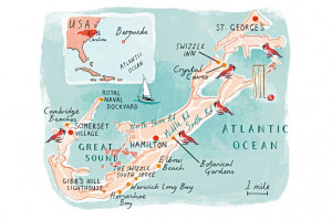 Bermuda Beach Map