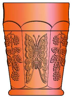 Butterfly & Berry-Golden (Marigold)