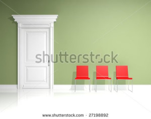 stock-photo-red-green-and-white-interior-design-with-minimal-elements ...