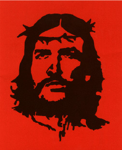 Che Guevara portrayed as Christ