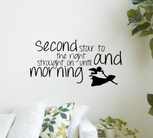 Details about Peter Pan Kids Nursery Wall Quote Decal Sticker £3.95 ...