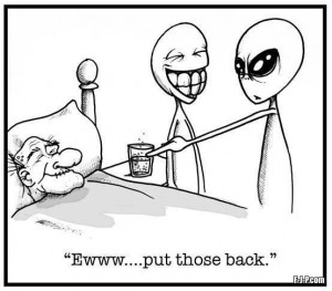Funny Alien Joke Cartoon Pictures - Eww ... put those back