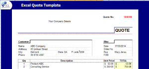 more than just a basic excel template to create professional quotes ...