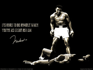 Muhammad Ali 'Hard to be Humble' wallpaper by pgilladdy